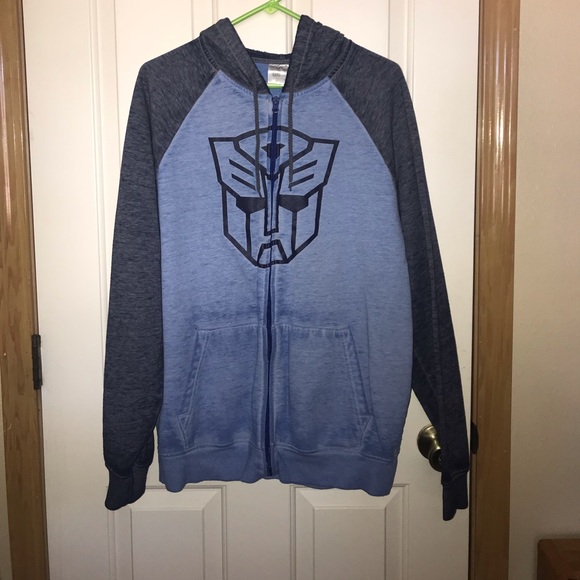 transformers zip up hoodie